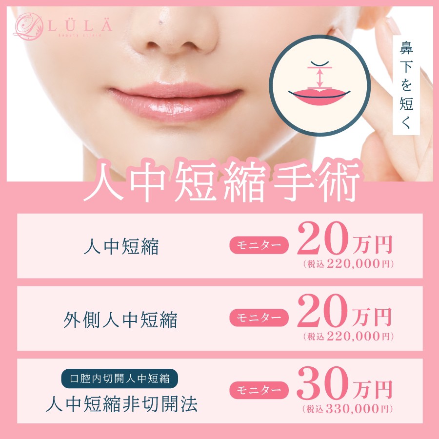 人中短縮手術(リップリフト)とは