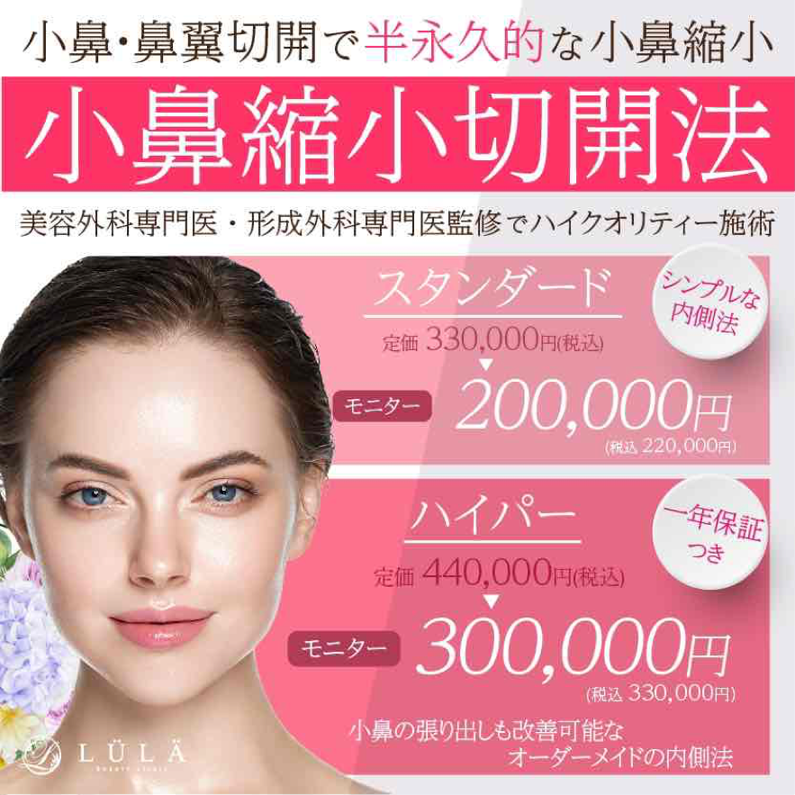 小鼻縮小術切開法